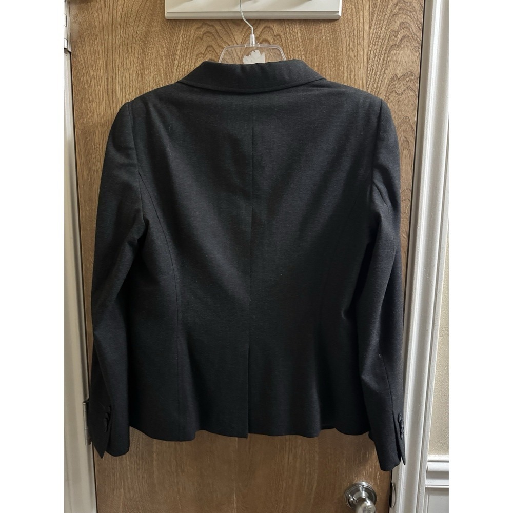 Brooks Brothers Women's Milano Fit Blazer Jacket Size 10 Charcoal Gray Button - Picture 7 of 13